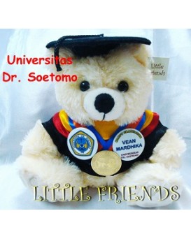 Boneka Wisuda Universitas Dr. Soetomo (25 cm)